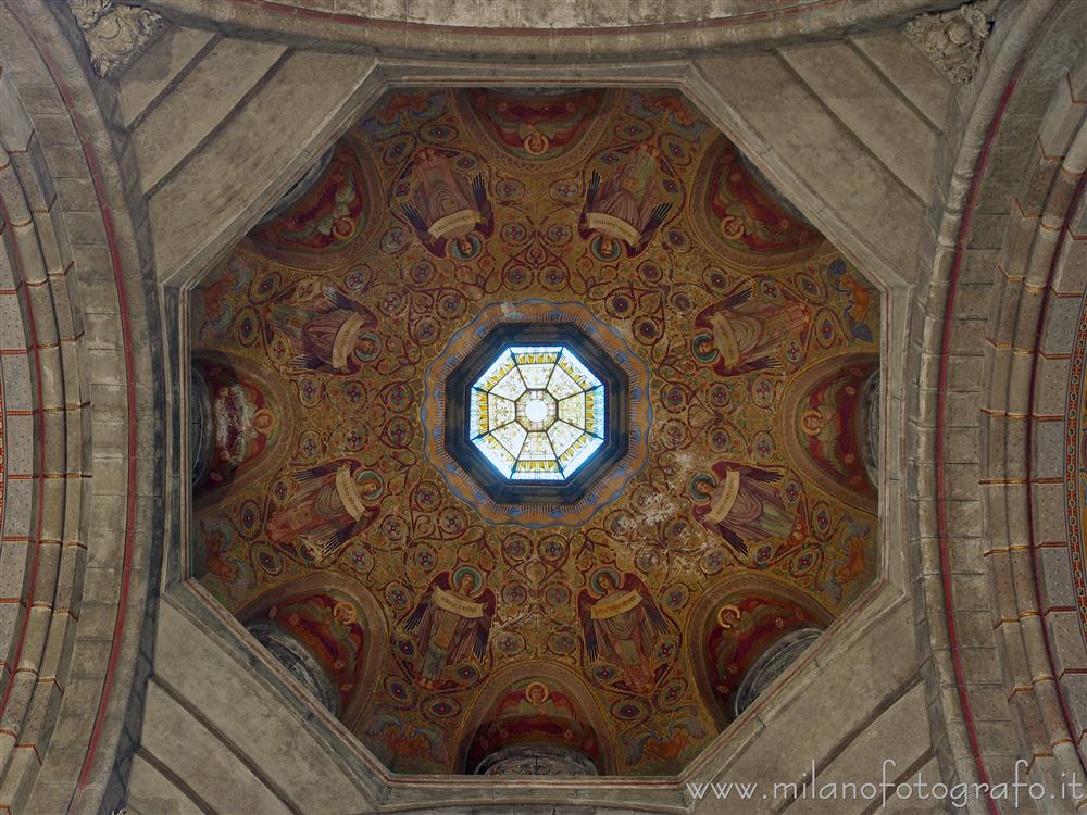 Milan (Italy) - Interior of the dome of the Basilica of the Corpus Domini